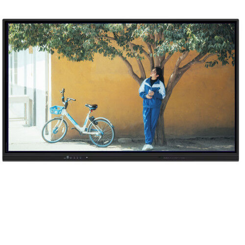 स्कूल और सम्मेलन के लिए 65 इंच 4K रेजोल्यूशन मल्टी-टच इंटरैक्टिव फ्लैट पैनल स्मार्ट बोर्ड