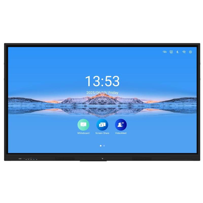 Iboard Interactive Whiteboard Pen Finger Touch Android 14 4+32G 8+128G Ram And Rom Wifi Hotspot BT Office Teaching Software Speaker Built In 65 75 86 Inch