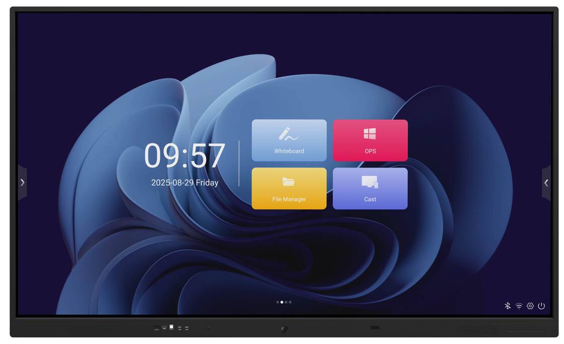 आईआर इन्फ्रारेड इंटरएक्टिव व्हाइटबोर्ड टच स्क्रीन मॉनिटर यूएसबी डेटा पोर्ट के साथ 7h कठोरता