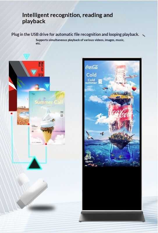 178° से अधिक व्यूइंग एंगल और -20°C से 60°C स्टोरेज तापमान के साथ डिजिटल साइनेज, क्लाउड-आधारित या ऑन-प्रिमाइसेस सीएमएस की सुविधा
