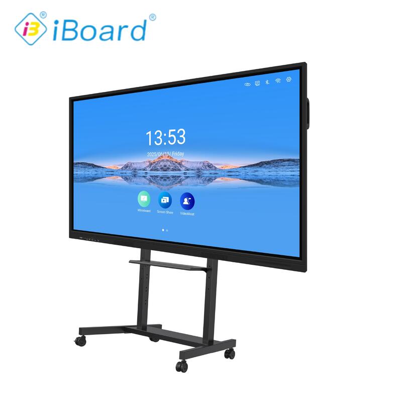 75 Inch Infrared Touch 4K UHD 3840*2160 Multi-Touch Interactive Touch Screen Monitor with AI Function Android 14 4+32G or 8+128G
