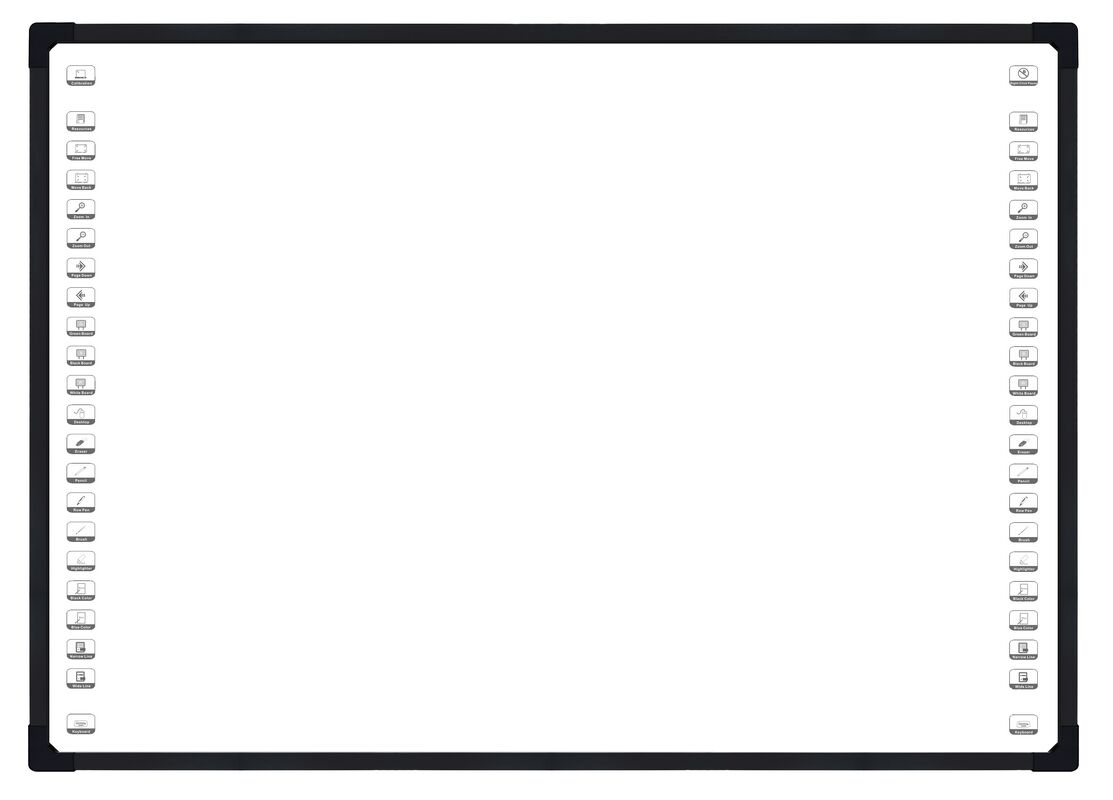 10-32 टच पॉइंट्स के साथ 4 कैमरा ऑप्टिकल इंटरैक्टिव व्हाइटबोर्ड, बेहतर डिजिटल सहयोग के लिए स्मार्ट बोर्ड