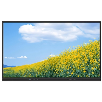 4K रिज़ॉल्यूशन इंटरैक्टिव फ्लैट पैनल 350 चमक उच्च चमक और 15W * 2 स्पीकर एंड्रॉयड 13 इंटरैक्टिव व्हाइटबोर्ड स्कूल शिक्षा और बैठक के लिए