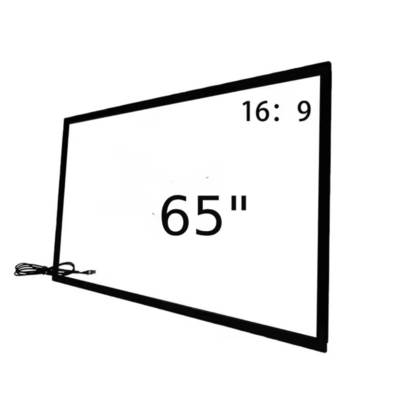 इन्फ्रारेड टच फ्रेम ओवरले 32 43 49 55 65 75 इंच 40 इन्फ्रारेड टच पॉइंट्स डिजिटल कियोस्क टोटेम टीवी मॉनिटर के लिए यूएसबी कनेक्शन के साथ