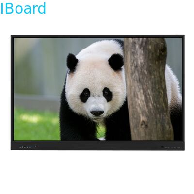 75 इंच इंटरेक्टिव टच स्क्रीन मॉनिटर, जिसमें 20/40 टच पॉइंट और स्कूल शिक्षण और कार्यालय बैठकों के लिए इन्फ्रारेड टच है