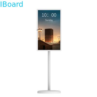 इंटरैक्टिव व्हाइटबोर्ड उपयोग के लिए अंतर्निहित कैमरा और 15000mAh बैटरी के साथ 32 इंच पोर्टेबल स्मार्ट टच स्क्रीन टीवी